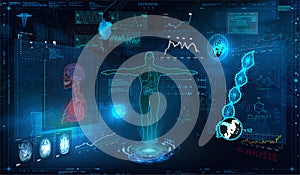 Medical examination HUD elements set